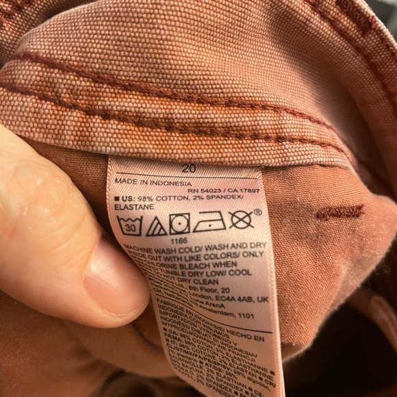 Dusty coral wide leg pants - Picture 4 of 6